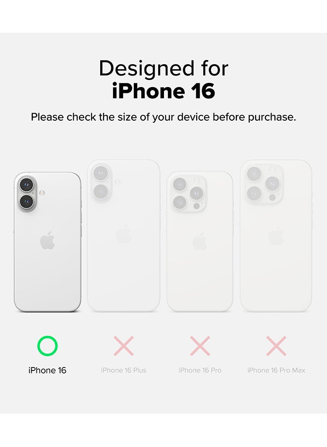 Ringke Fusion Magnetic Case For iPhone 16 Case Cover [Strong Magnet] Anti-Fingerprint Rugged Shockproof Protective Phone Cover Clear - Image 2