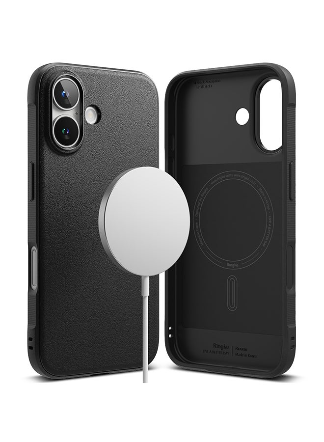 Ringke Onyx Magnetic For iPhone 16 Plus Case [For MagSafe] Enhanced Grip Tough Flexible TPU Shockproof Rugged TPU Bumper Drop Protection Phone Cover Black - Image 1