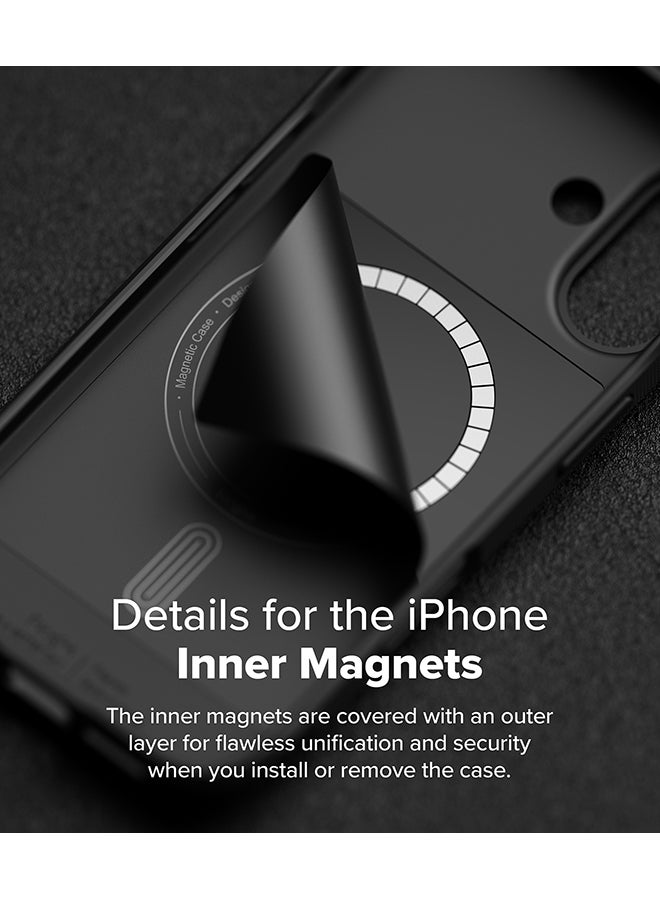 Ringke Onyx Magnetic For iPhone 16 Plus Case [For MagSafe] Enhanced Grip Tough Flexible TPU Shockproof Rugged TPU Bumper Drop Protection Phone Cover Black - Image 5