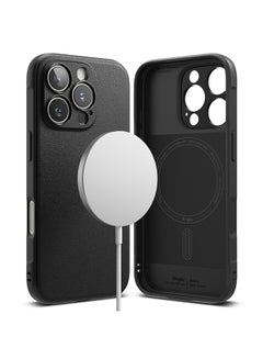 Ringke Onyx Magnetic For iPhone 16 Pro Case [For MagSafe] Enhanced Grip Tough Flexible TPU Shockproof Rugged TPU Bumper Drop Protection Phone Cover Black  - Image 1
