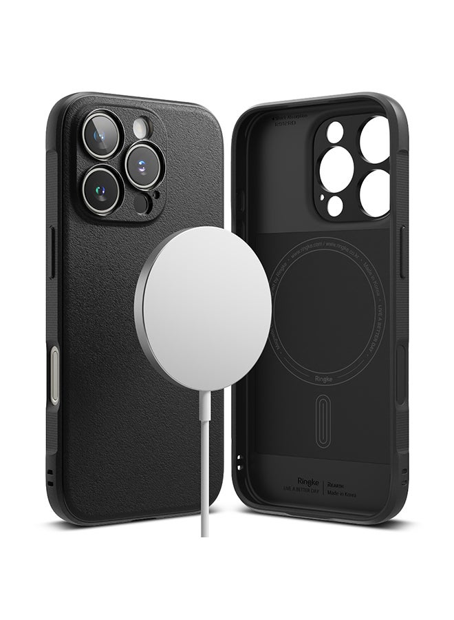 Ringke Onyx Magnetic For iPhone 16 Pro Case [For MagSafe] Enhanced Grip Tough Flexible TPU Shockproof Rugged TPU Bumper Drop Protection Phone Cover Black  - Image 1