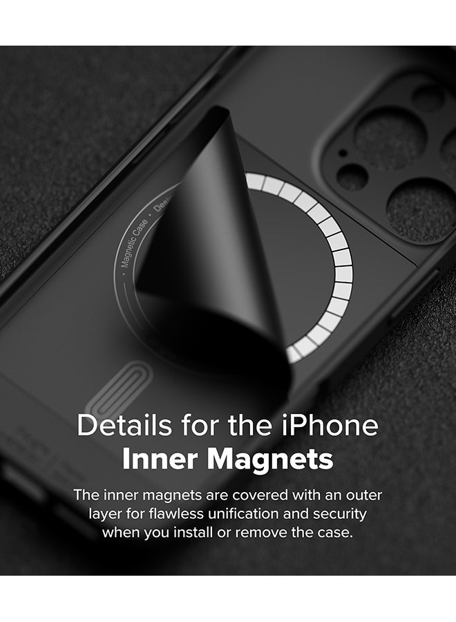 Ringke Onyx Magnetic For iPhone 16 Pro Case [For MagSafe] Enhanced Grip Tough Flexible TPU Shockproof Rugged TPU Bumper Drop Protection Phone Cover Black  - Image 4