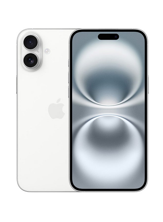 Apple iPhone 16 Plus Dual SIM White 8GB RAM 128GB 5G- Middle East Version  - Image 1