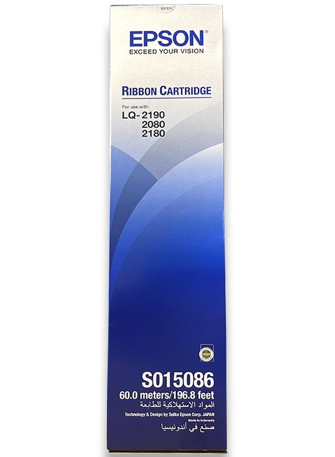 EPSON S015531/S015086 Ribbon Cartridge lq-2190 Black 