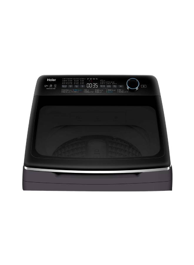 هاير Washing Machine  12 KG Top Loading Fully Automatic Direct Motion Inverter Motor, Hydraulic Door - HWM120-B2178S8 Dark Silver - Image 3