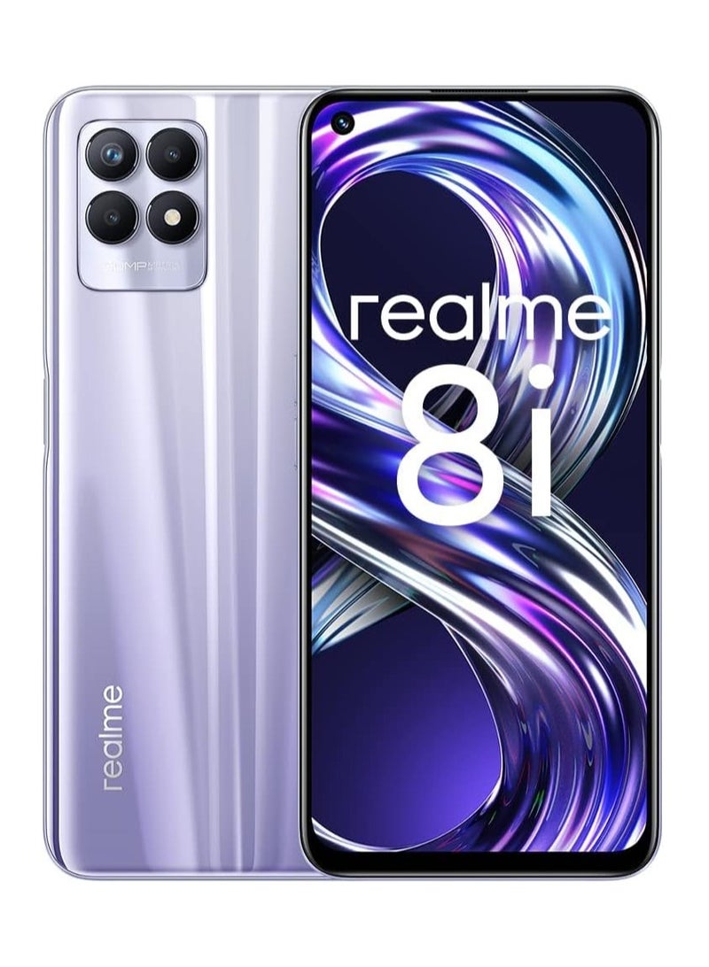 realme 8i Dual Sim Stellar Purple 4GB RAM 128GB 4G - International Version  - Image 1