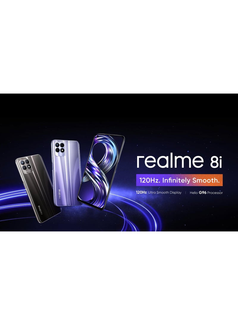 realme 8i Dual Sim Stellar Purple 4GB RAM 128GB 4G - International Version  - Image 5