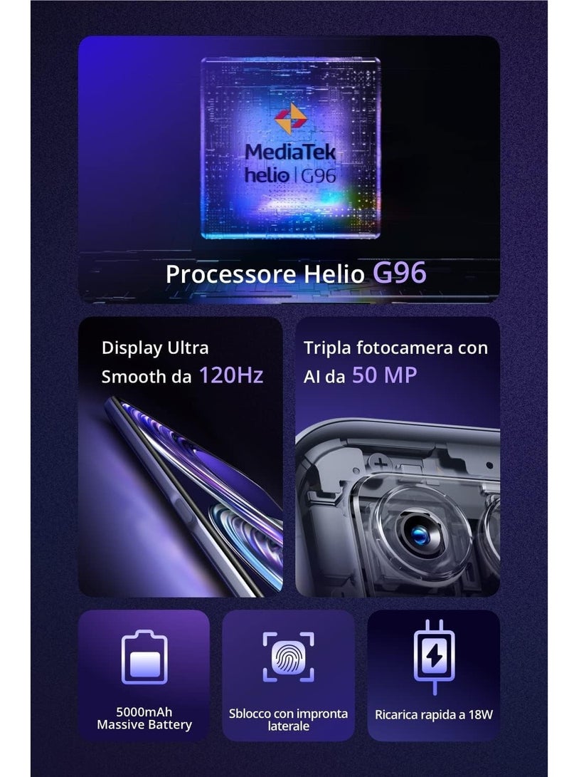 realme 8i Dual Sim Stellar Purple 4GB RAM 128GB 4G - International Version  - Image 4