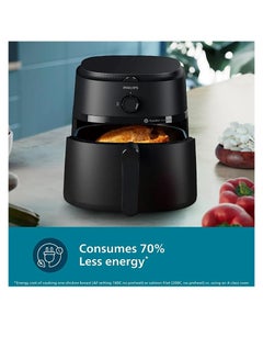 Philips Extra Large Airfryer With Rapid Air Tech - Up to 90% Less Fat - 6.2 L 1700 W NA130 Black  - Image 4