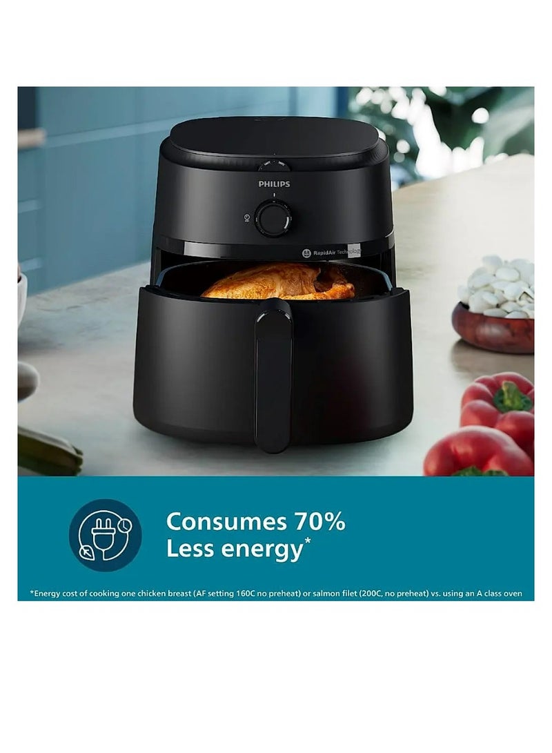 Philips - Extra Large Airfryer With Rapid Air Tech - Up to 90% Less Fat - 6.2 L 1700 W NA130 Black - Image 1
