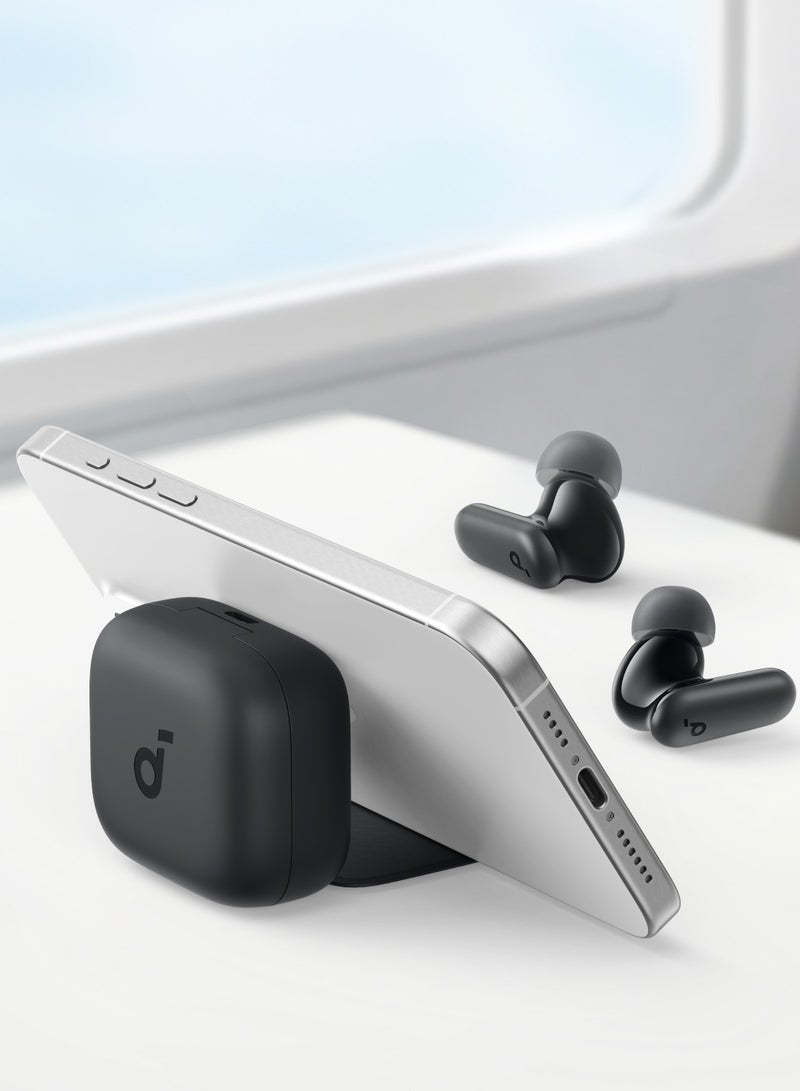 Soundcore - Soundcore P30i by Anker Noise Cancelling Earbuds, Strong and Smart Noise Cancelling, Powerful Bass, 45H Playtime, 2-in-1 Case and Phone Stand, IP54, Wireless Earbuds, Bluetooth 5.4 Black Black - Image 1