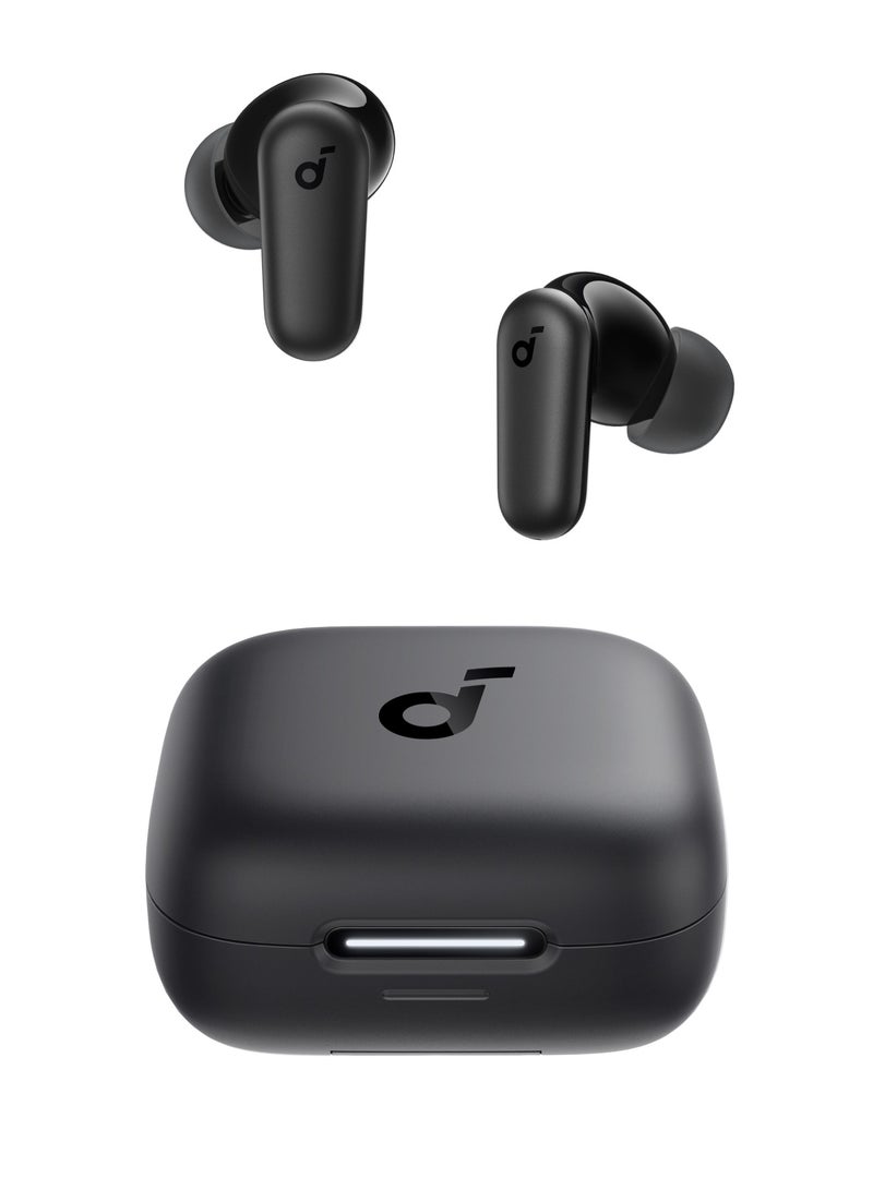Soundcore - Soundcore P30i by Anker Noise Cancelling Earbuds, Strong and Smart Noise Cancelling, Powerful Bass, 45H Playtime, 2-in-1 Case and Phone Stand, IP54, Wireless Earbuds, Bluetooth 5.4 Black Black - Image 1
