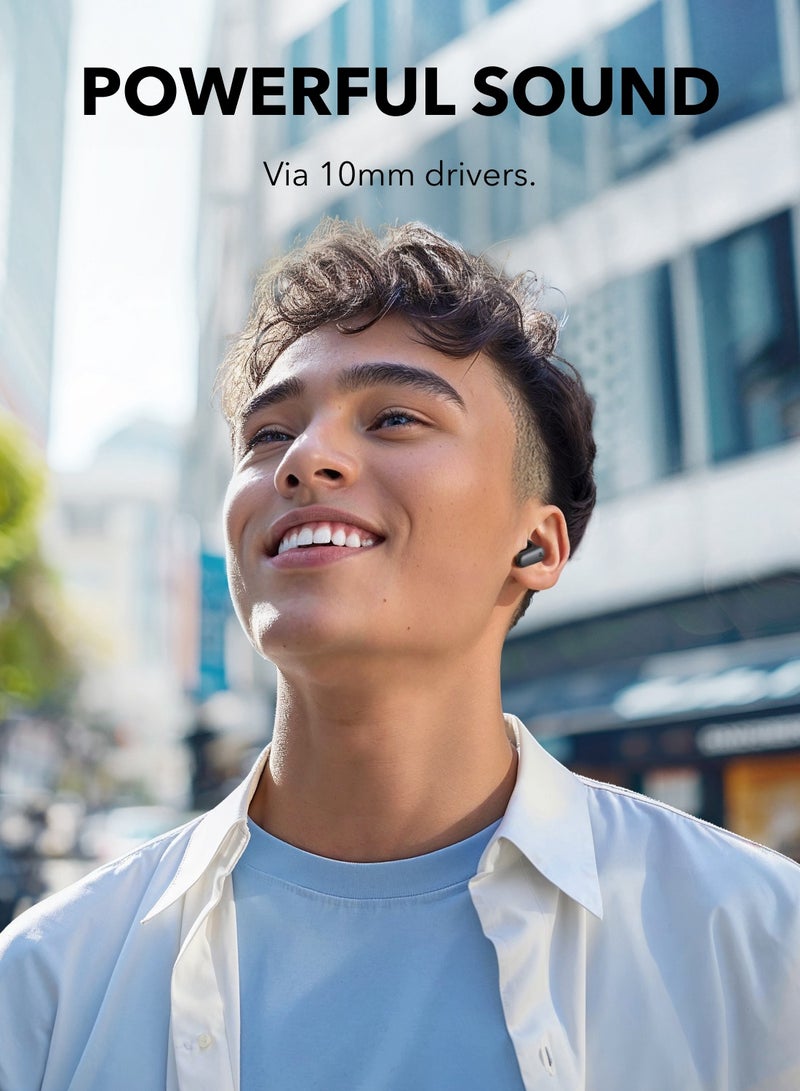 Soundcore - Soundcore P30i by Anker Noise Cancelling Earbuds, Strong and Smart Noise Cancelling, Powerful Bass, 45H Playtime, 2-in-1 Case and Phone Stand, IP54, Wireless Earbuds, Bluetooth 5.4 Black Black - Image 1