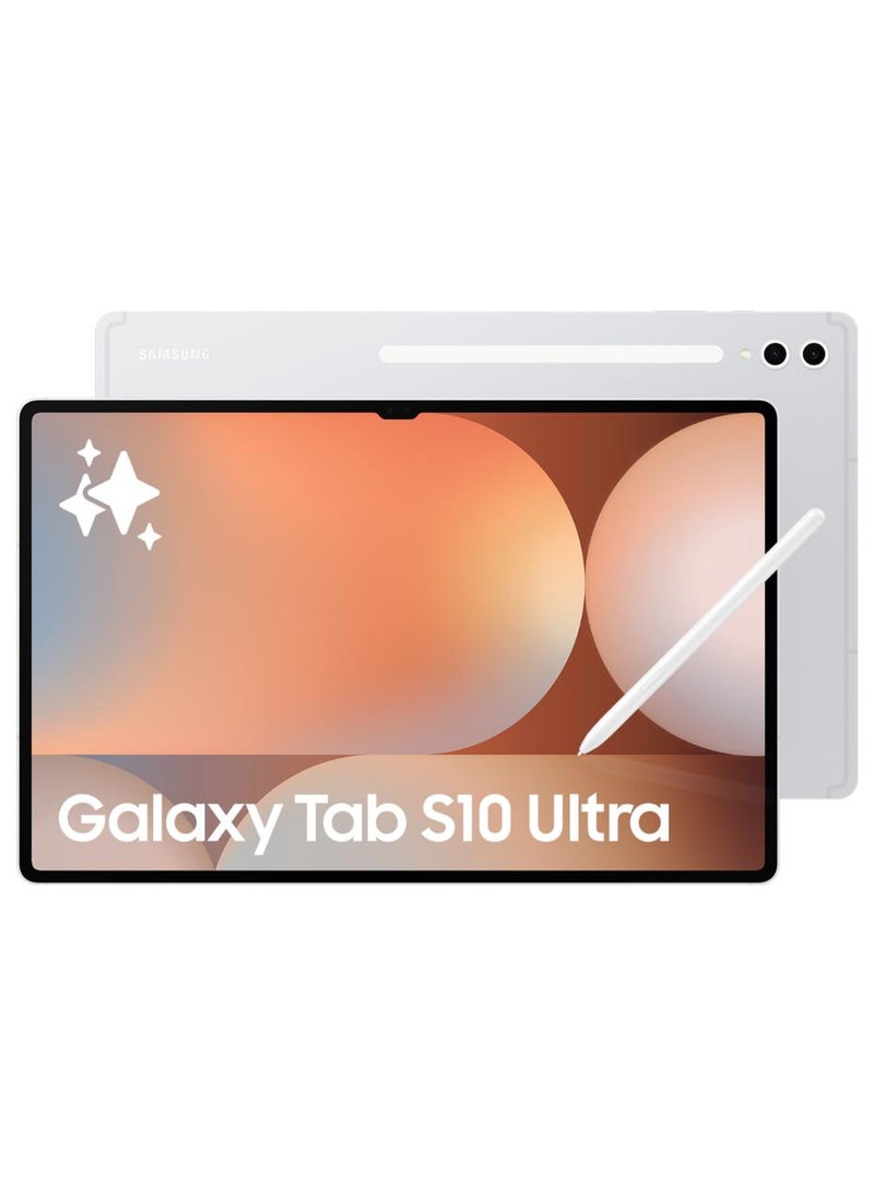سامسونج Galaxy Tab S10 Ultra Platinum Silver 12GB 256GB WiFi - إصدار الشرق الأوسط - Image 1
