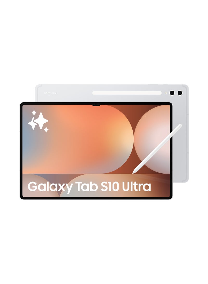 Samsung Galaxy Tab S10 Ultra Platinum Silver 12GB 256GB WiFi - Middle East Version - Image 1