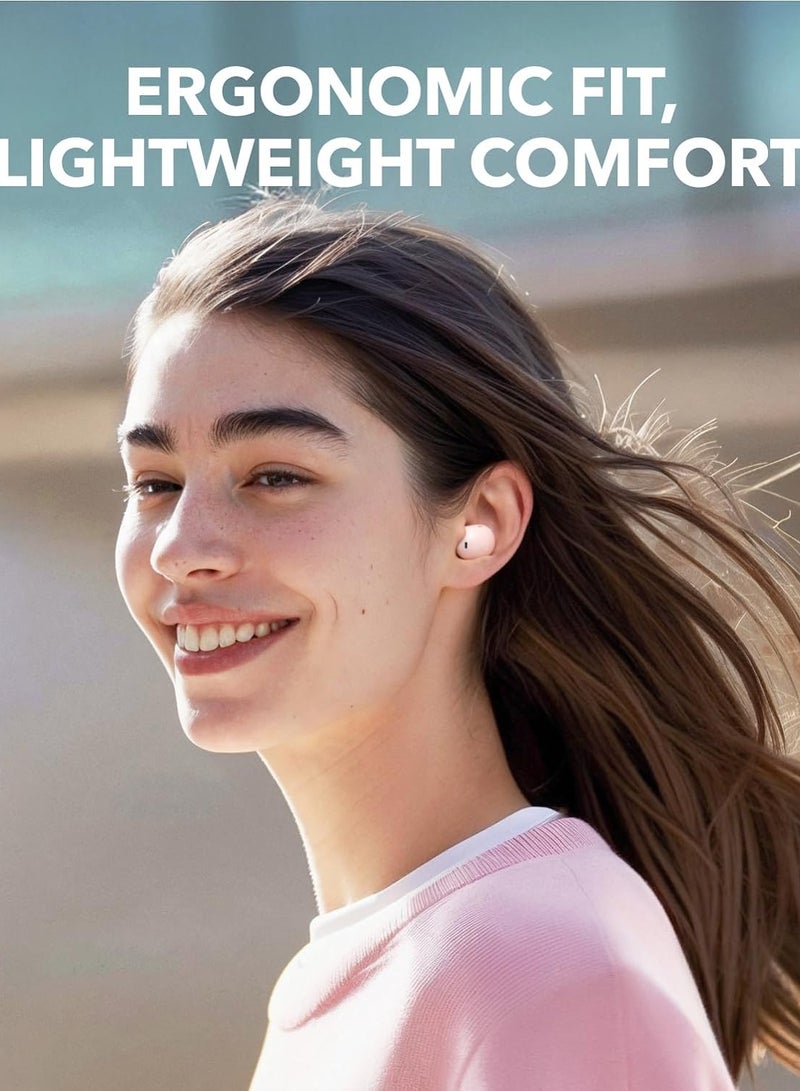 Soundcore - Soundcore A30i by Anker, Noise Cancelling Earbuds, Lipstick-Shaped Stylish Design, Tiny, Lightweight Comfort, Smart Noise Cancelling, Clear Sound, 24H Playtime, IP54, Wireless Earbuds, Bluetooth 5.4 Pink Pink - Image 1