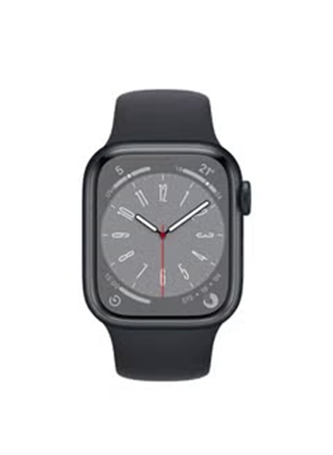 Apple Renewed - Watch Series 8 GPS 41mm Aluminium Case With Sport Band Midnight - Image 2