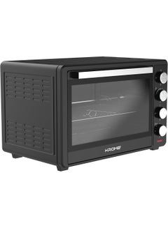 Krome Electric Oven- 100℃~250℃ TEMP Setting, Rotisserie, Toasting, Baking,Grilling & Broiling, Convection Fan, 60 Min Timer With Automatic Shut-Off,1 Year Warranty 60 L 2000 W KR-OTG60OM Black  - Image 2