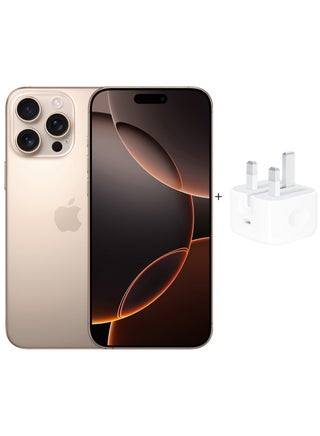 iPhone 16 Pro Max 1TB Desert Titanium With 20W Adapter - Middle East Version - pnsku/N70109406V/45/_/1726159649/c75aee4e-dd64-414c-af72-4f8e1f1642f1
