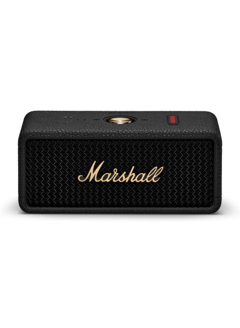 Emberton III Portable Bluetooth Speaker - Water Resistant Wireless Speaker Portable Speaker with 32+ Hours of Playtime Black And Brass