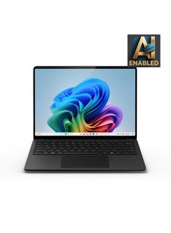 Microsoft Surface Laptop 7 Copilot+ PC Laptop With 13.8-Inch Display, Qualcomm Snapdragon X Elite Processor/16GB RAM/512GB SSD/Qualcomm Adreno Graphics/Windows 11 English/Arabic BLACK  - Image 1