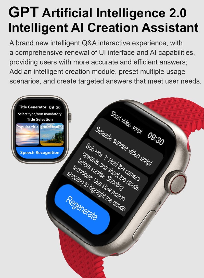 InnJoo - K7 Pro AI Enabled Smartwatch With Chatgpt Intelligence - Black - Image 1