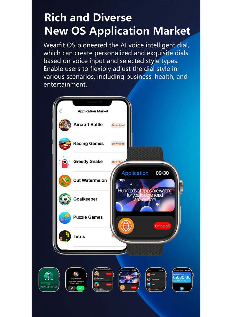 InnJoo - K7 Pro AI Enabled Smartwatch With Chatgpt Intelligence - Black - Image 1
