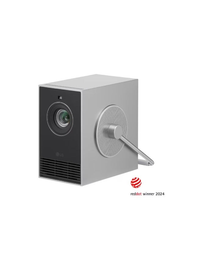 LG LG CineBeam HU710PB - Q 4K UHD Smart Portable Laser Projector HU710PB Silver  - Image 1