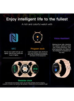 InnJoo GT Mini AI Enabled Smartwatch With Chatgpt Intelligence - Rose Gold  - Image 4