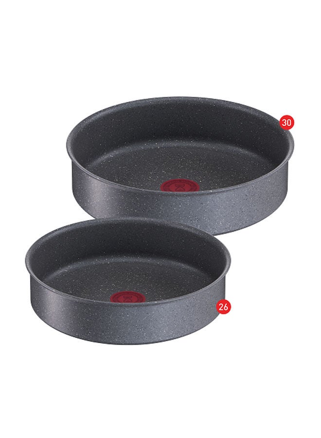 Tefal Cook Natural Round Oven Dish Set Grey 30-26cm 