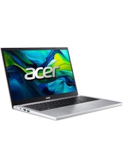 Acer Aspire Go 15 Laptop with 15.6-Inch FHD IPS SlimBezel Display, Core i3-N305U Processor/8GB RAM/128GB SSD /Intel UHD Graphics/Windows 11 Home English Pure Silver  - Image 2