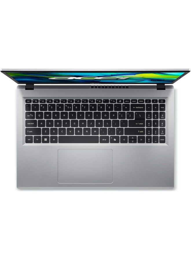 Acer - Aspire Go 15 Laptop with 15.6-Inch FHD IPS SlimBezel Display, Core i3-N305U Processor/8GB RAM/128GB SSD /Intel UHD Graphics/Windows 11 Home English Pure Silver - Image 1