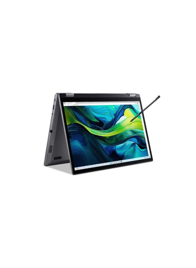 Acer Aspire 5 Spin 14 Convertible Laptop With 14-Inch Display, Core 5-120U Processor/8GB RAM/512GB SSD/Intel Iris XE Graphics/Windows 11 + Inbuilt Stylus Pen English Grey  - Image 5