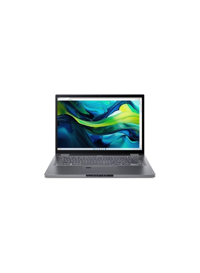 Acer Aspire 5 Spin 14 Convertible Laptop With 14-Inch Display, Core 5-120U Processor/8GB RAM/512GB SSD/Intel Iris XE Graphics/Windows 11 + Inbuilt Stylus Pen English Grey  - Image 2