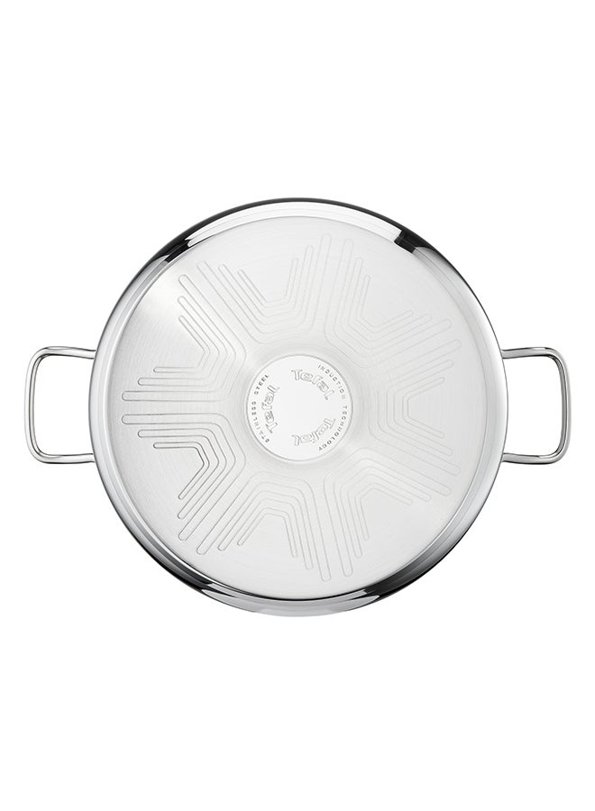 تيفال TEFAL Intuition طقم 6 قطع | قدر 16 سم مع غطاء، قدور طبخ 20/24 سم مع أغطية | ستانلس ستيل ممتاز 18/10 | علامات قياس | غطاء زجاجي | مناسب للحث الحراري | للطهي البطيء والغلي | ضمان سنتين | B864S674 - Image 2