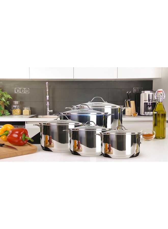 TEFAL Intuition 8 pc set | saucepan 16 cm+lid, stewpots 20/24+lids, stockpot 28 cm+lid | Premium Stainless steel 18/10 | Measuring marks | Glass lid | Induction | Stewing, Boiling | Recipe | B864S874 Stainless steel - Image 5