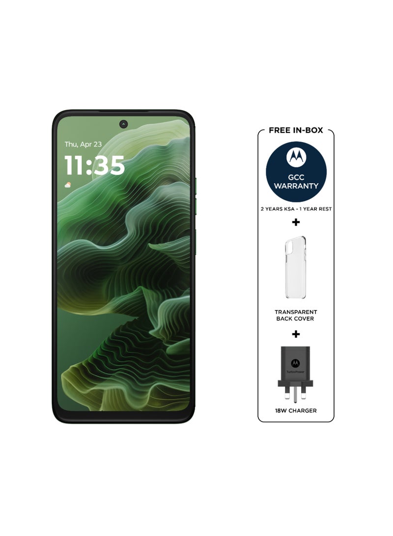 موتورولا هاتف G35 5G ثنائي الشريحة باللون الأخضر الفاتح وذاكرة داخلية سعة 128 جيجابايت وذاكرة وصول عشوائي سعة 8 جيجابايت وذاكرة داخلية سعة 8 جيجابايت - إصدار الشرق الأوسط - Image 2