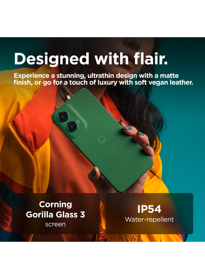 موتورولا هاتف G35 5G ثنائي الشريحة باللون الأخضر الفاتح وذاكرة داخلية سعة 128 جيجابايت وذاكرة وصول عشوائي سعة 8 جيجابايت وذاكرة داخلية سعة 8 جيجابايت - إصدار الشرق الأوسط - Image 4