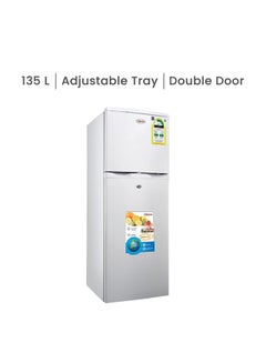 CLIKON REFRIGERATOR DOUBLE DOOR 138L , 4,87 cubic feet With  Child Lock System & Moving Wheel & 60Hz - CK6004 CK6004 WHITE - pnsku/N70109525V/45/_/1732182332/3afa66cd-c9f3-4cfc-85f0-b6c34c89e37e