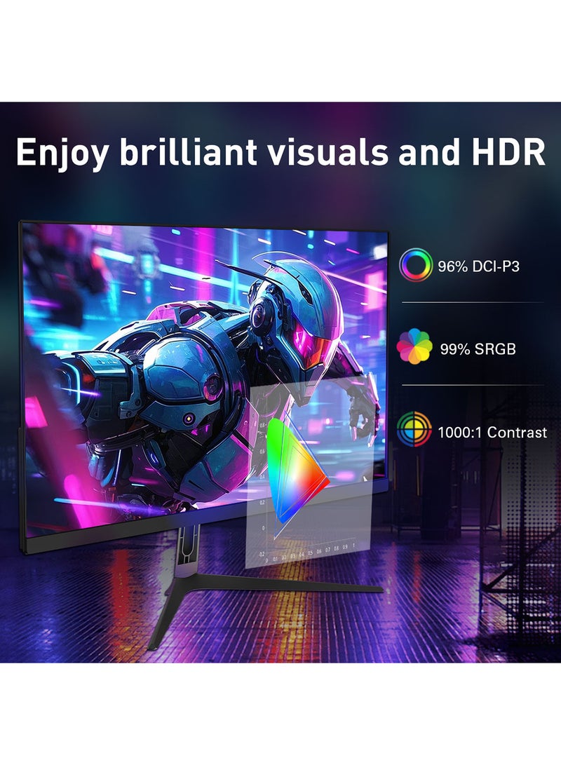 إنجو - 22 inch FHD 100hz IPS Gaming Monitor, AMD FreeSync, HDMI x1, Thunderbolt x1 T221 Black - Image 1