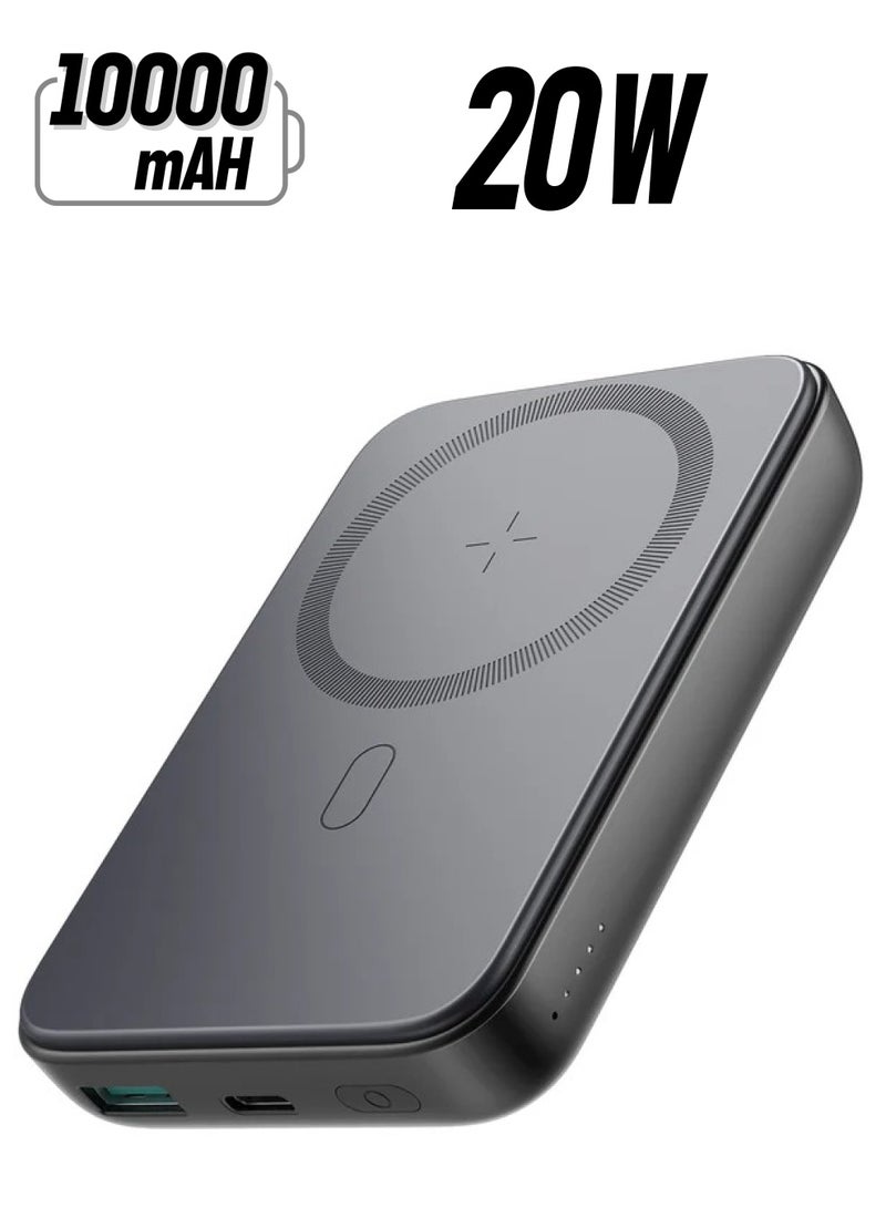 JOYROOM JR-W020 20W Mini Magnetic Wireless Power Bank Black