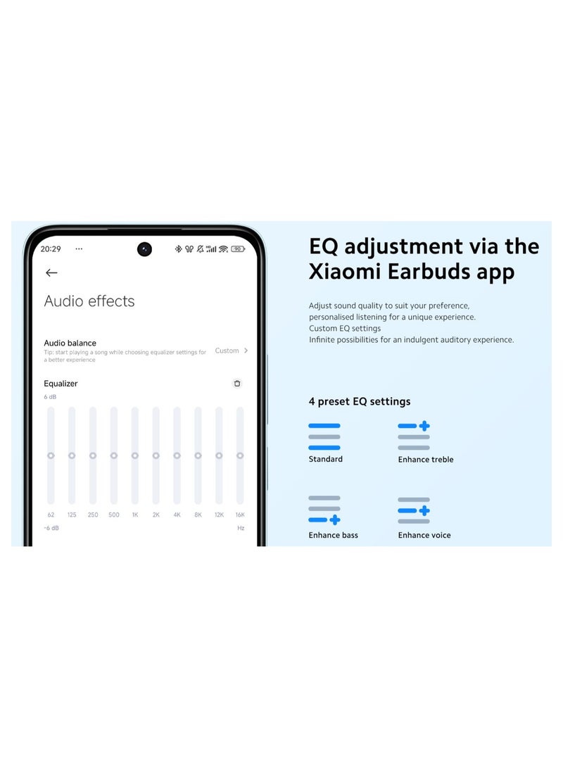 Xiaomi - Redmi Buds 6 Lite | 40dB With Hybrid ANC | Dual-mic With AI | Upto 38 Hrs Battery Life | EQ Setting Blue - Image 1