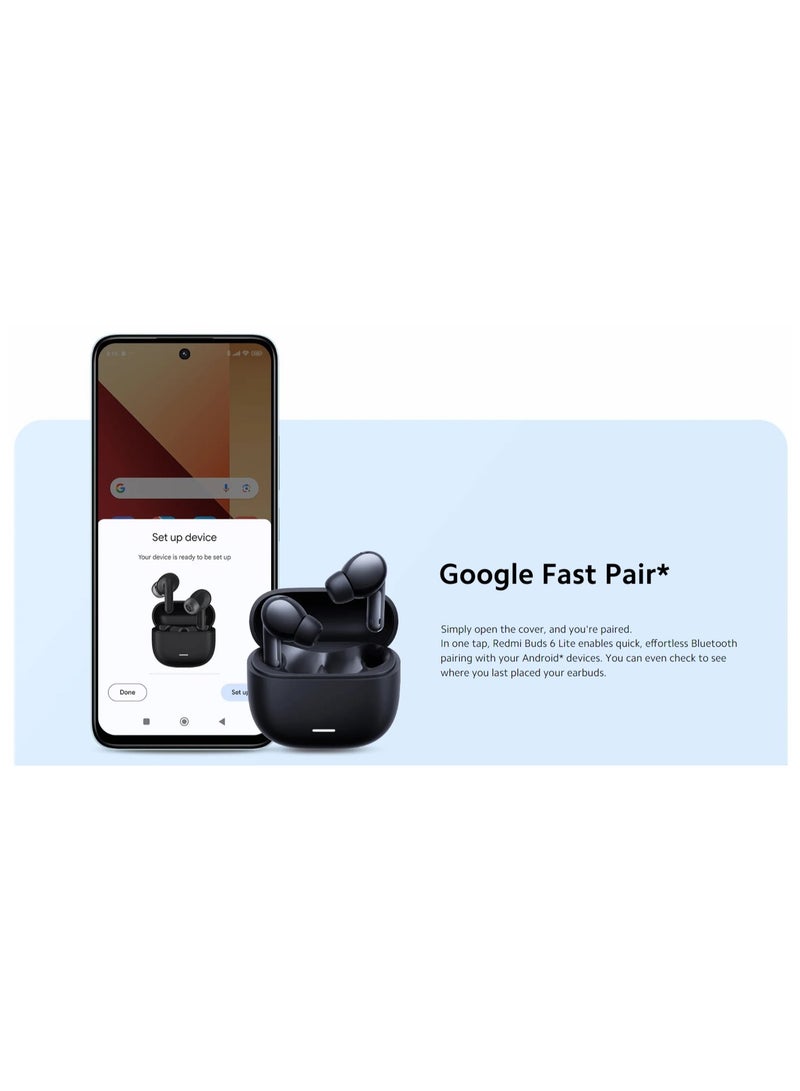 Xiaomi - Redmi Buds 6 Lite | 40dB With Hybrid ANC | Dual-mic With AI | Upto 38 Hrs Battery Life | EQ Setting Blue - Image 1