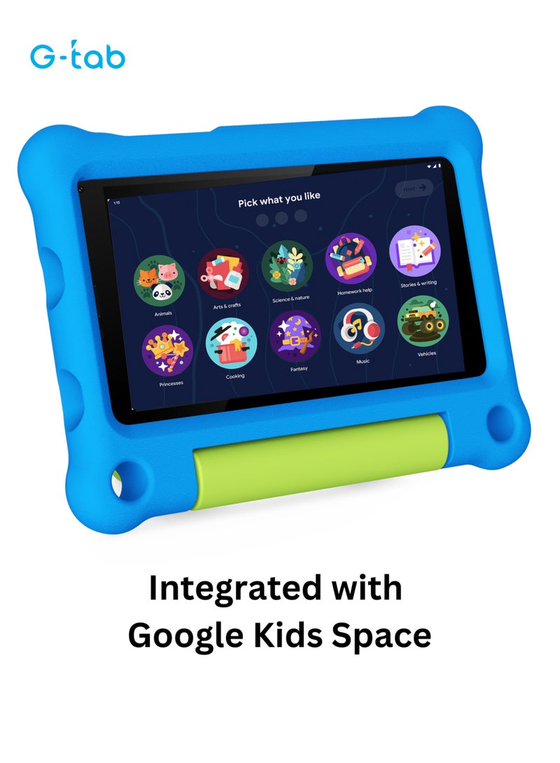 G-Tab T7 Tablet/7 Inches Screen/Android 14.0/WIFI Network/2 MP Front, 2 MP Rear Camera/Quad Core Processor/3000 mAh Battery/2 GB RAM/64 GB ROM/ 2 GB RAM Extendable - Image 3