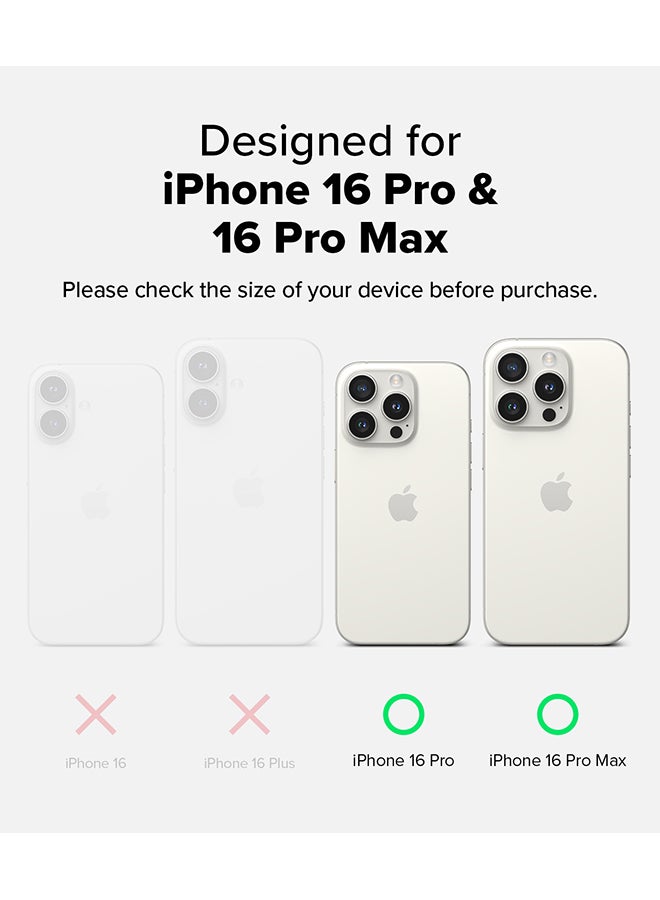 Ringke Camera Lens Frame Glass Protector For iPhone 16 Pro / 16 Pro Max, Camera Lens Tempered Glass Covers and Aluminum Alloy Frames Adhesive Coating- 2 Pack - Image 2
