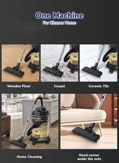 SONASHI Drum Vacuum Cleaner with 25L Dust Capacity | Strong Suction with Low Noise | Multi-Stage Filtration with Dust Full Indicator | Wheel Base for Easy Use | For Home & Offices 25 L 2400 W SVC-9125D Black  - Image 5