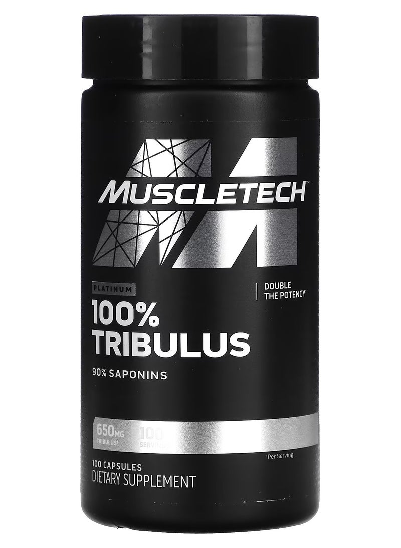 MuscleTech Platinum 100% Tibullus 650 mg - 100 Capsules - Image 1