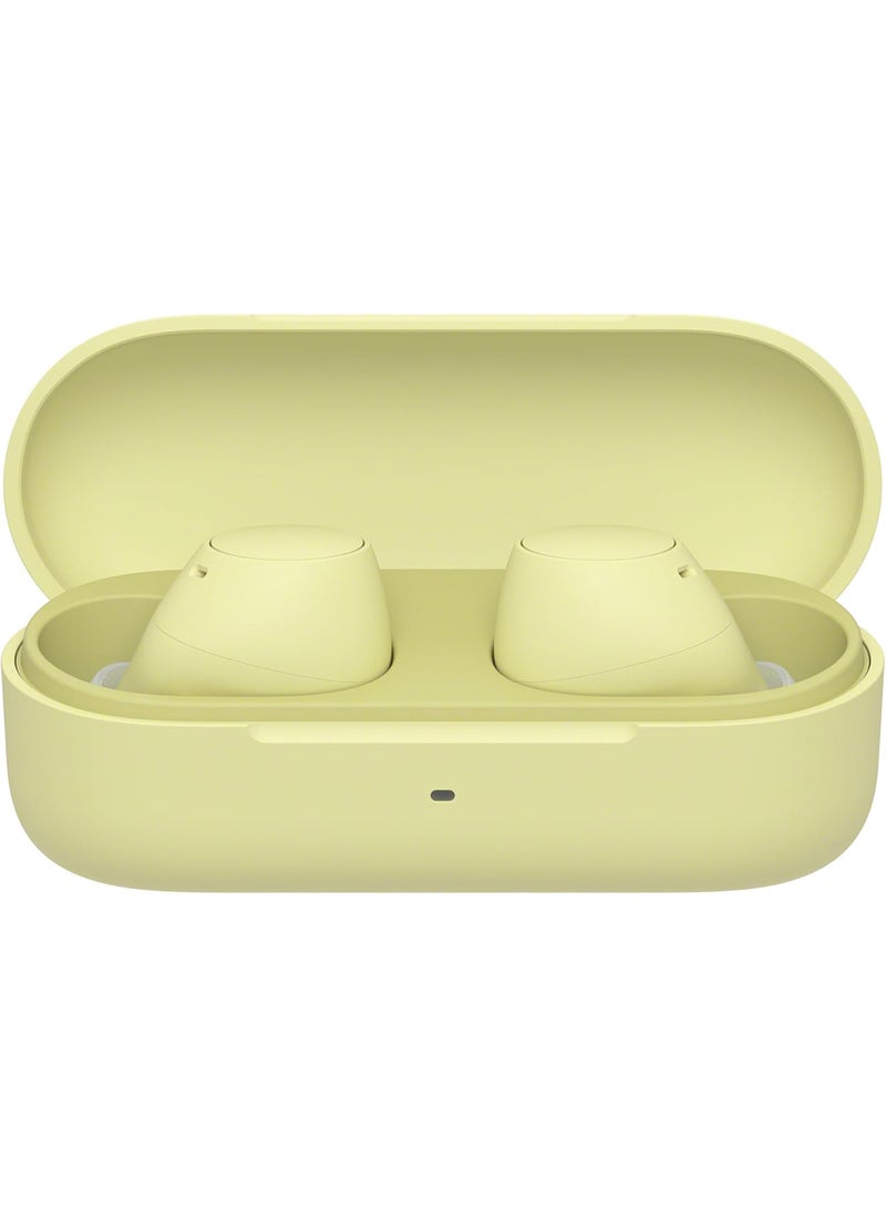 Sony - WF-C510 Truly Wireless Earbuds, 22 hours battery life, Clearer hands-free calling, Multipoint Connection, Ambient Sound Mode, IPX4 Water Resistance Yellow - Image 1
