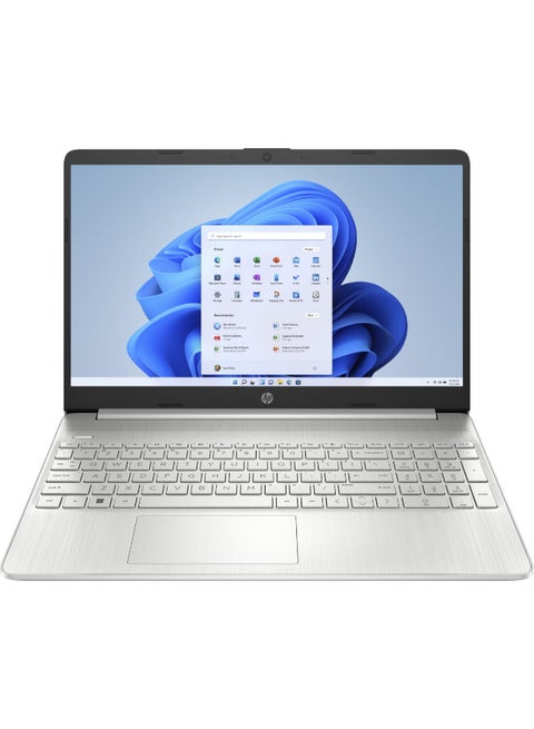 15-DY5033DX (Upgraded Version) Laptop With 15.6-Inch Display, Intel Core i3-1215U Processor/16GB RAM/512GB SSD/Intel Iris XE Graphics/Windows 11 English/Arabic Natural Silver