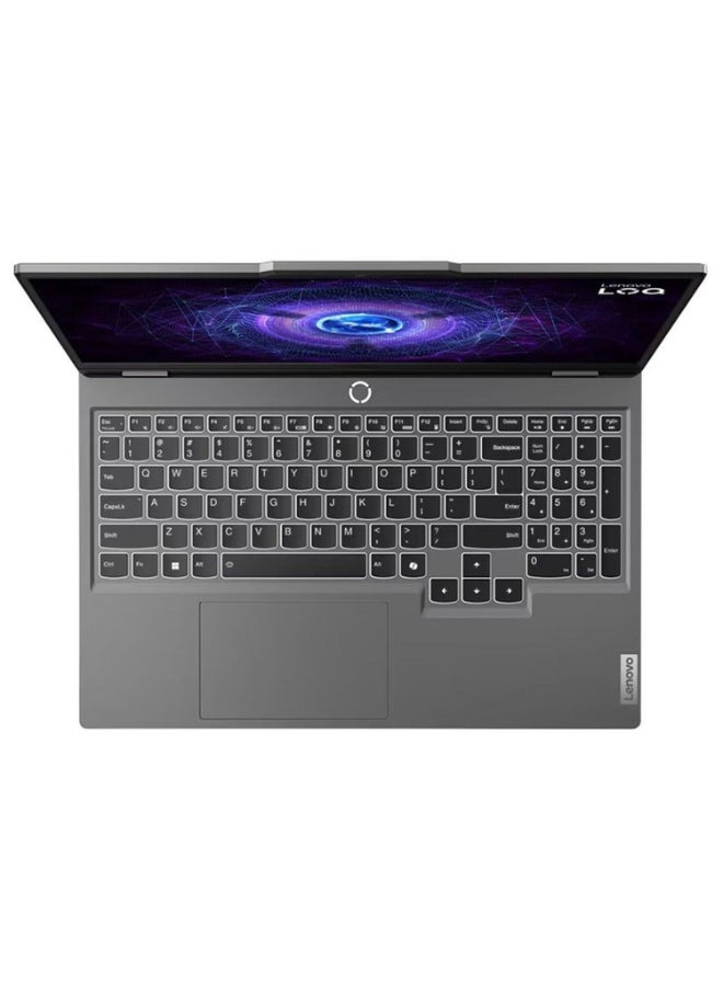 Lenovo - LOQ 15IAX9 Gaming (2024) (Upgraded Version) Laptop With 15.6-Inch FHD Display, Core i5-12450HX Processor/16GB RAM/512GB SSD/6GB NVIDIA GeForce RTX 3050 Graphics Card/Windows 11 Home English/Arabic Luna Grey - Image 1